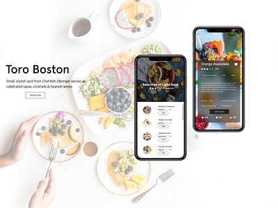 Toro Boston adobe xd colors food app interaction design typogaphy ui ux design ux ui visual design