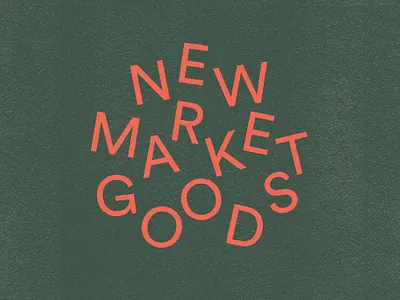 New Market Goods | branding clean clothing brand design fashion icon identity illustrator lettering logo minimal print textile type typography vector