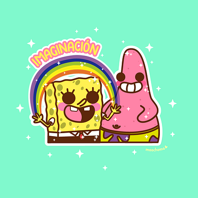 Bob y Patricio cute cute art design illustration kawaii kawaii art