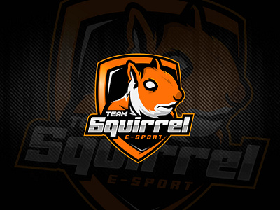 esport squirrel logo 01 design icon illustration