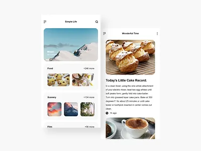 Simple Daily Life App ui