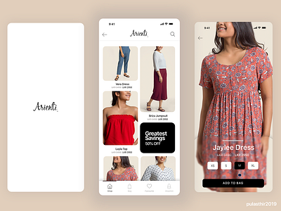 Fashion E Commerce Mobile UI branding design flat icon identity ios minimal mobile ui ui