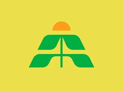 A + Flower a logo brand identity branding design flower flower logo icon identity design illustration lettermark logo logo design modern logo modernist nature organic plant retro symbol trademark