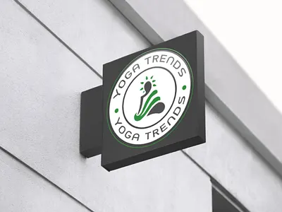 Yoga Trends mockup creative design illustrator logo designing mockup photoshop