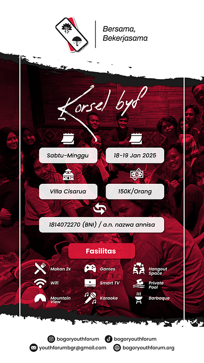 Poster Bogor Youth Forum design feed feed instagram poster