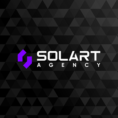 SolArt Agency Logo Design branding crypto graphic design logo logo design modern nft solana tech logo