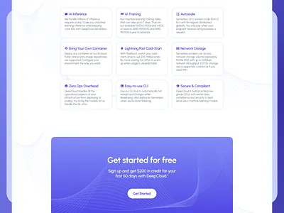 Cloud Platform UI branding cloudgpu cloudplatform deepcloud gpuaas gpucloud landingpage logo ui uidesign website
