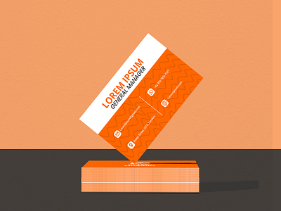 ORANGE BUSINESS CARD branding business card design graphic design