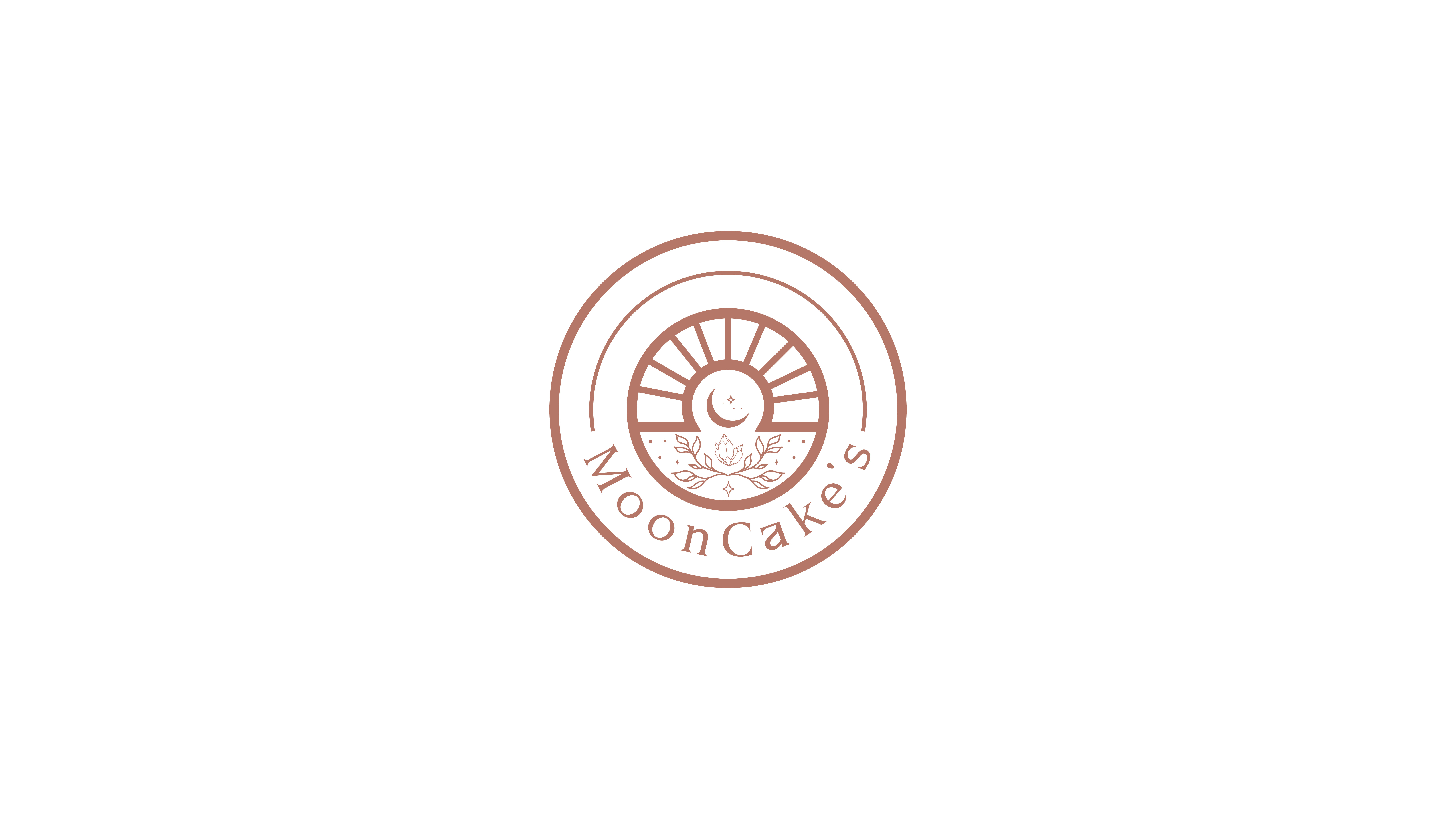 Logo For Moon Cake's adobe illustrator bohemian logo boho logo branding clean logo design graphic design logo logo design logodesign minimal minimal logo moon cakes
