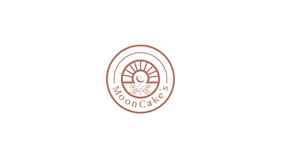 Logo For Moon Cake's adobe illustrator bohemian logo boho logo branding clean logo design graphic design logo logo design logodesign minimal minimal logo moon cakes