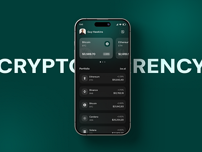 Cryptocurrency App UI/UX bitcoin cdryptocurrency crypt wallet crypto crypto app crypto exchange crypto mobile crypto trading ethereum finance app fintech solana web3