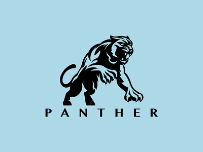 Panther Logo aggressive angry company corporate dark finance investment movie panther panther panther animal panther for sale paw pounce roar strong strong tail wild