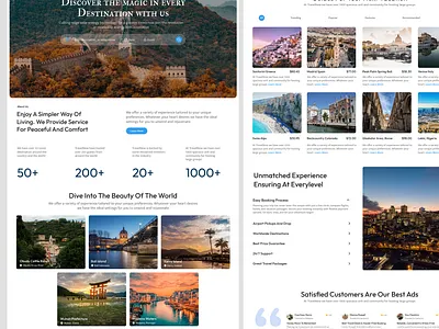 Travel Agency Landing Page graphic design landing page travel agency ui ui design ux design