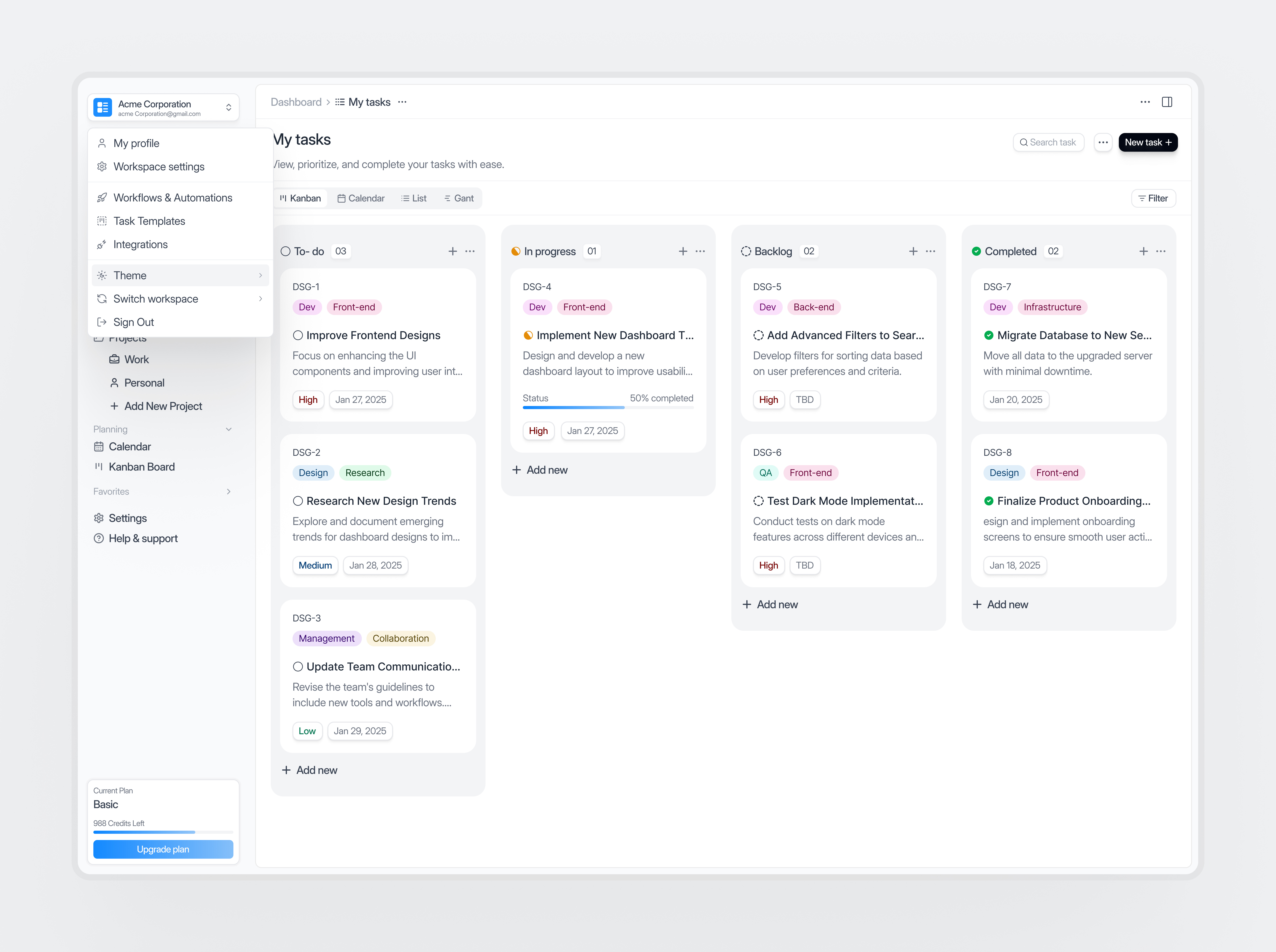 Task management web app app app design product design saas design ui ux design web app design