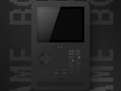 GAME BOY — Skeuomorphism clean cleandesign gameboy skeuomorphism