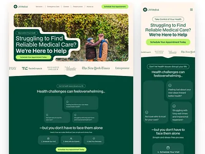 Healthcare Website - Concept design figma ui ui design user experience user interface ux ux desing website website design