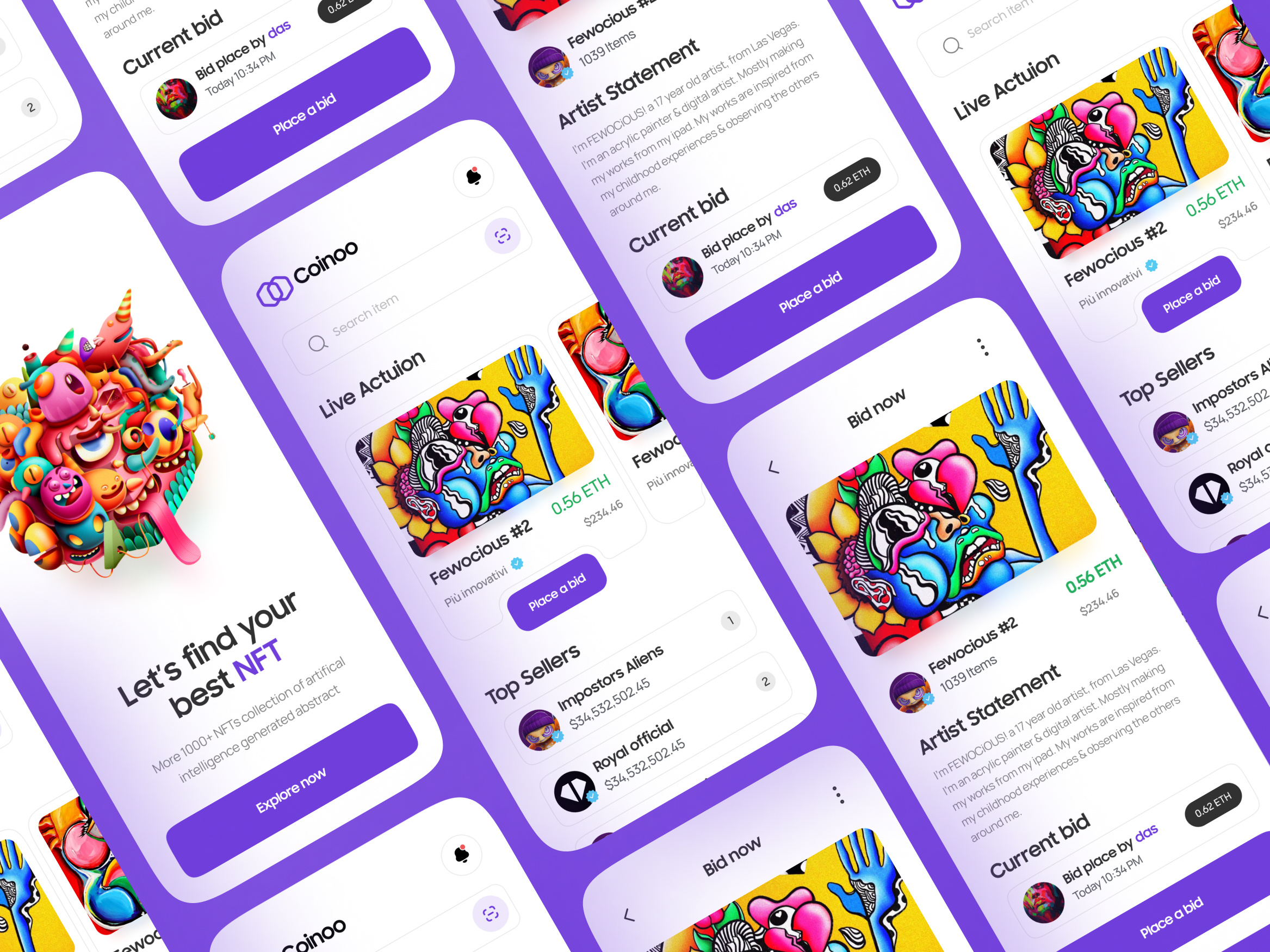 Example of NFT Marketplace Mobile App