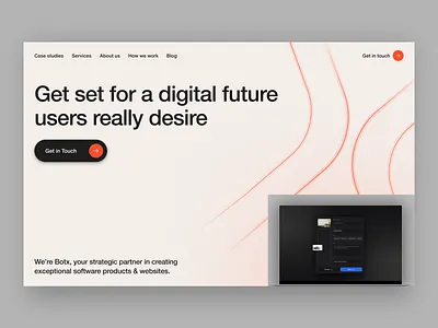 Software Dev. Agency | Website Design agency branding design development minimal software typography ui website