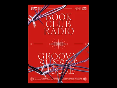 Book Club Radio shot 3d 3d element brutalism composition graphic design layout motion design motion graphics poster typography