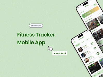 Fitness Tracker App - UX Case Study army green case study case study template design fitness app fitness program green light green mobile app product product design research template ui ui design user experience ux ux design ux research