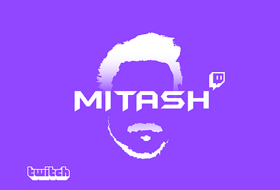 Logo Design + T-Shirt Commission for Streamer: MITASH branding graphic design graphic illustration logo design streamer t shirt design twitch youtuber