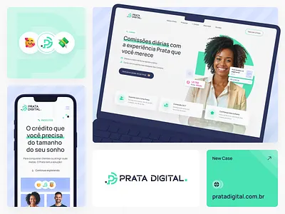 Prata Digital - Novo site brazil finance illustrations landingpage money ui uidesign uxui webdesign website