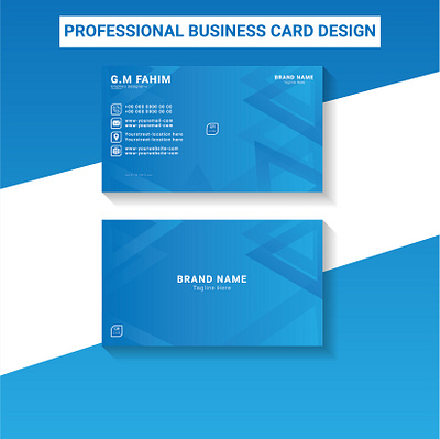 Professional Business Card Design brochure business card card flyer illustrator photoshop poster