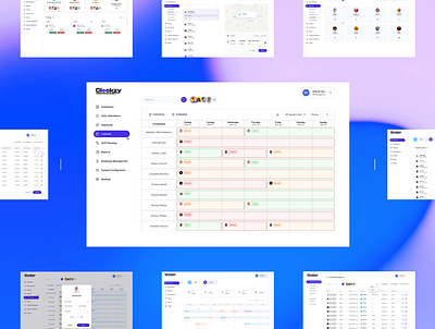 Clockzy WebApp and App (app.clockzy.net) app design ui userinterface ux webdesign