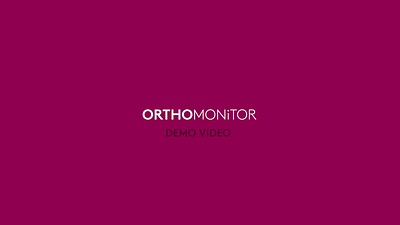 OrthoMonitor - How it Works app medical care mobile motion graphics