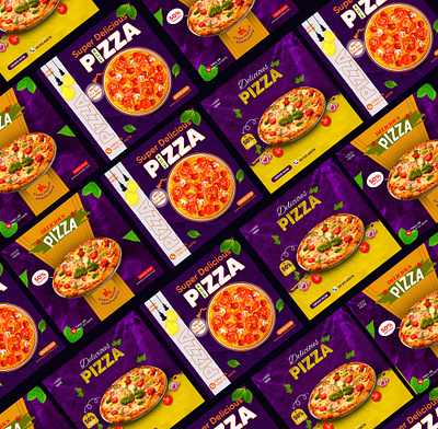 Food Social Media Pizza Poster Design​​​​​​​ animation branding design flyer food pizza graphic design illustration manipulation motion graphics pizza pizza social media post ui