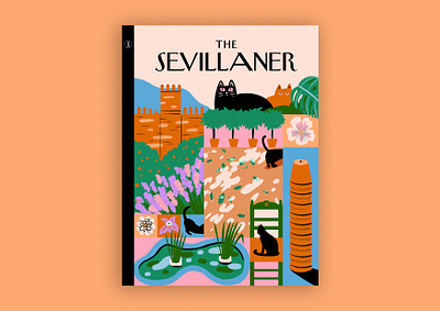 The Sevillaner #68 cover art design editorial illustration