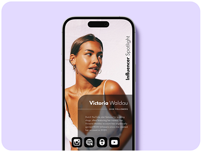 Influencer App app design fashion graphic design influencer mobile social media ui ux