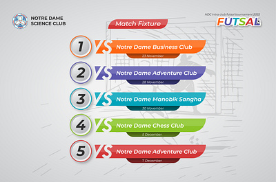 Infographics match fixture design graphic design infographics