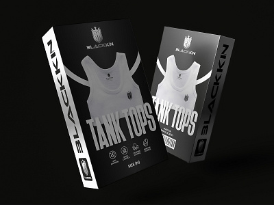 Tank Tops Box Packaging Design box box packaging brand identity branding design identity package packaging packaging design tank tops packaging