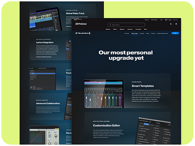 PreSonus Studio 6 Website Design branding design fender graphic design landing landing page music presonus responsive ui ux web website design