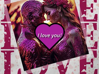 Valentine Envelope card adobe design express graphic design illustration typography