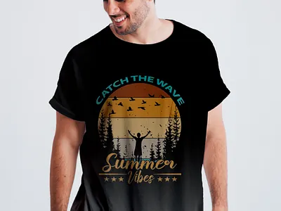 Summer Vibes T-Shirt design fish graphic design logo shirt summer t shirt t shirt design vibes