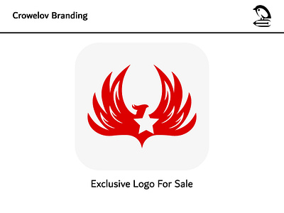 Phoenix star Logo Concept animal logo bird logo branding crowelovbranding exclusive logo logo phoenix logo phoenix logo for sale phoenix star logo premium phoenix logo