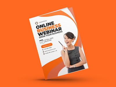 Business Webinar Flyer Design advertising business corporate design flyer flyer design graphic designer marketing modern webinar