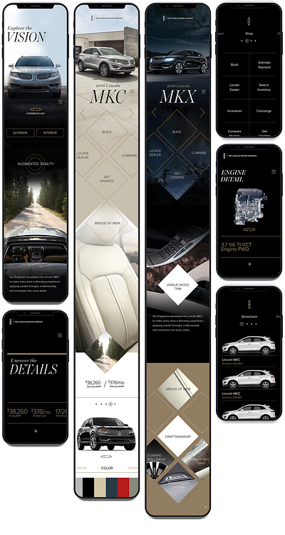 Lincoln Motor Company MKC/MKX App Reveal ui