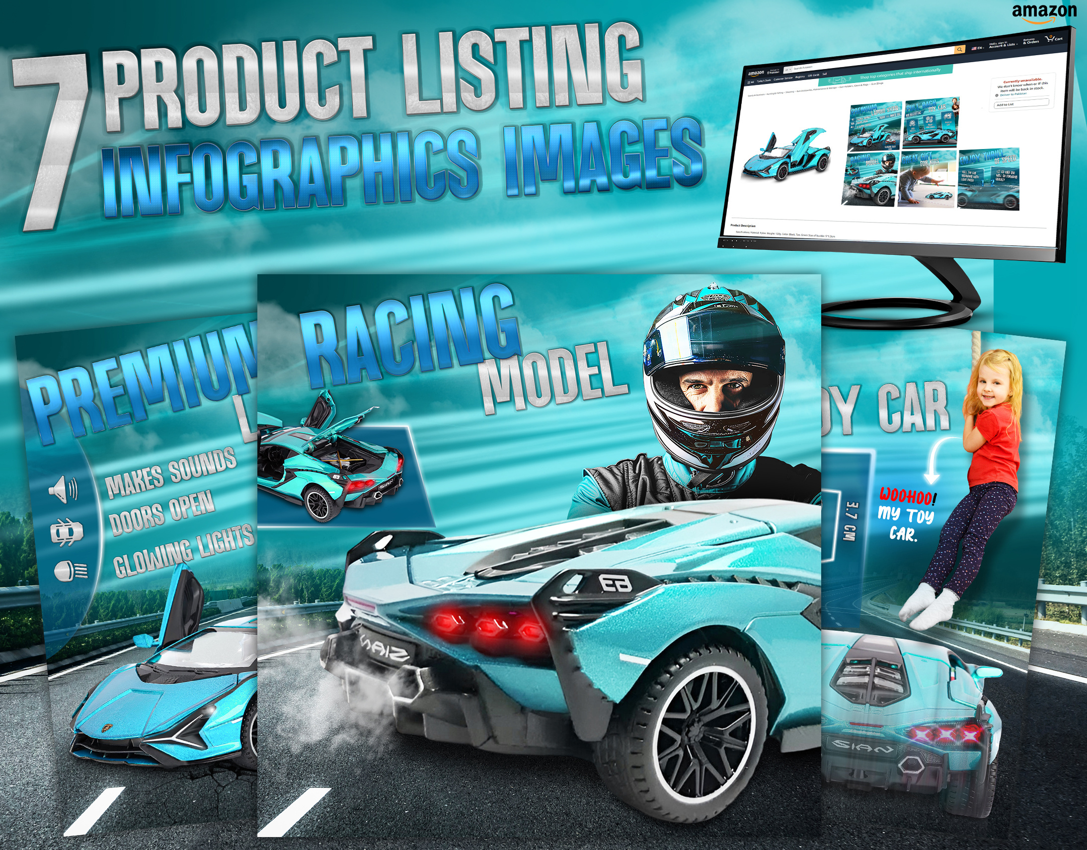 Metal Car Toy Listing Images a content amazon amazon listing ebc graphic design infographic listing listing images product design product listing