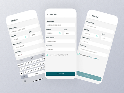 Add Card Mobile App Ui add carc page add card add card app add card dashboard add card design add card details add card experience add card interface add card mobile add card option add card screen add card setting add card ui add card view add card widget app design mobile screen ui