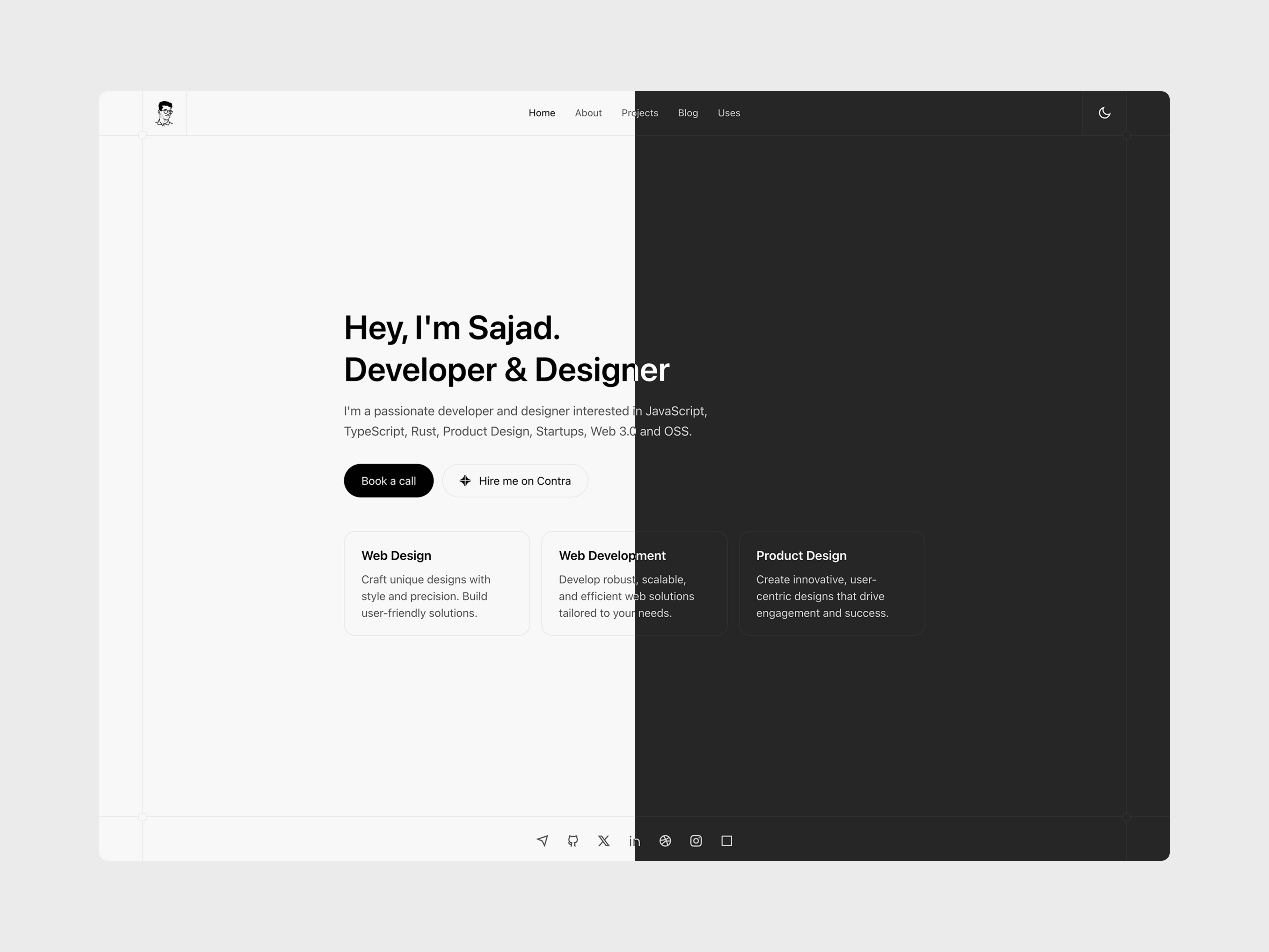 My Personal Portfolio ✨ design ui ui design web design