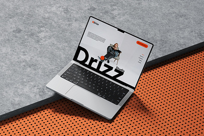 Drizz Studio - Hero Section Design branding design graphic design minimalist design ui ui design ui ux ux ux design