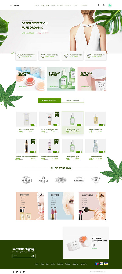 UI/UX Web Design - StarBella Store ecommerce design online store design product design store design ui ui design ui ux design user experience user interface ux design web design website website design