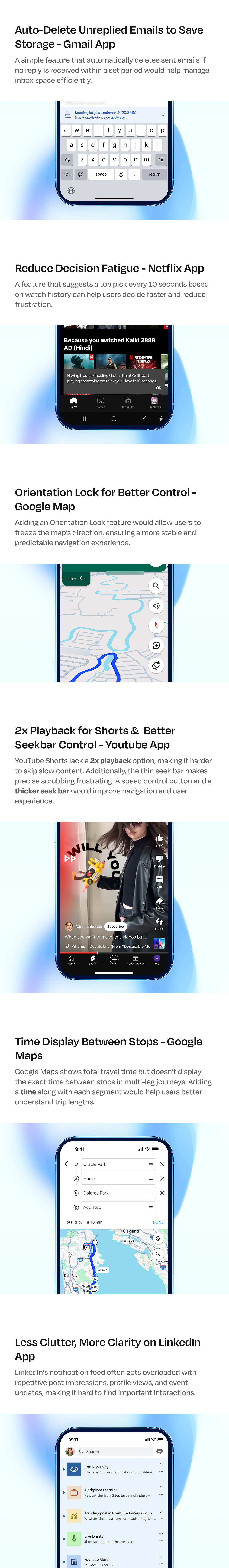 UIX Fixes: Reimagining Everyday UI app daily life app design gmail google map graphic design linkedin minimal netflix series small issues ui ui design uiux improvements uix issues uptodated user experience ux
