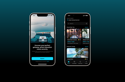 Hotel Booking App Design ui