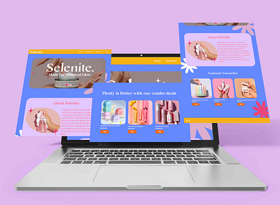 Selenite (Skincare Website Design) branding graphic design logo ui