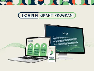 Branding for ICANN Grant Program branding campaigns graphic design illustration logo mockups