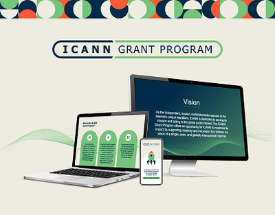 Branding for ICANN Grant Program branding campaigns graphic design illustration logo mockups